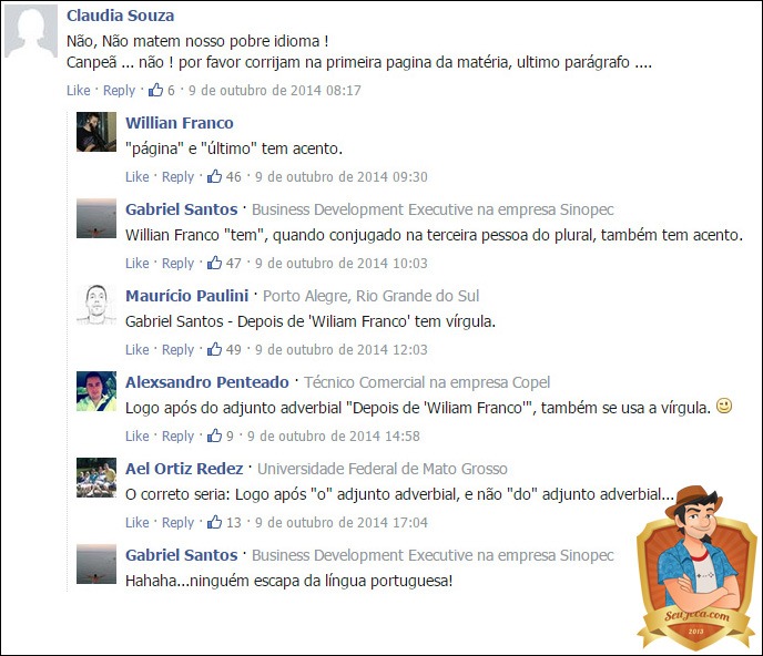 ninguém escapa da língua portuguesa
